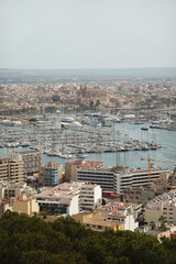 Wall Mural - A view from Castell de Bellver, a castle in Palma de Mallorca, Spain	