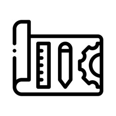 blueprint line icon