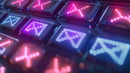 Poster - Detailed view of a computer keyboard illuminated by red and blue lights, Email Security Warning, Suspicious Links Found in Recent Emails