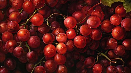 Canvas Print - Roma Tomatoes Ripe Crimson Jewels. Generative AI