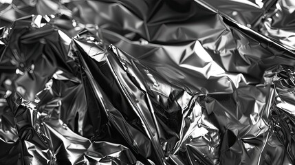 Canvas Print - Tin foil background. Generative AI