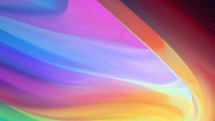 Poster - Abstract Colorful Swirls and Shapes in a Digital Video