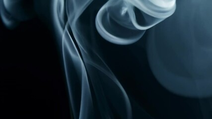 Poster - Abstract Smoke Patterns Against a Black Background