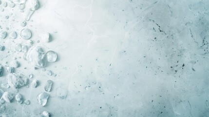 Canvas Print - a blue background with ice cubes scattered across it