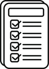 Poster - checklist with check marks showing tasks completed, to do list concept
