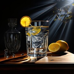 Wall Mural - glass of lemonade