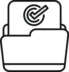 Poster - this minimal icon represents a folder containing sensitive data, emphasizing the importance of digit