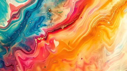 Canvas Print - colorful abstract background. generative ai