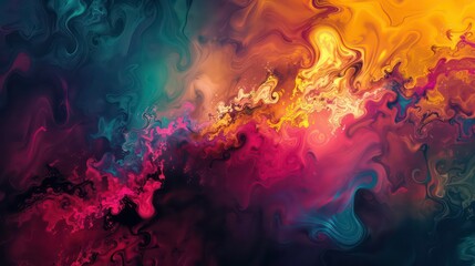 Canvas Print - colorful abstract background. generative ai