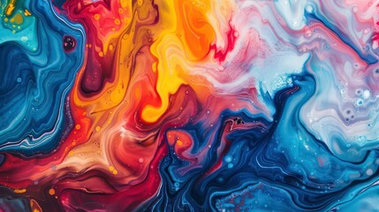 Canvas Print - colorful abstract background. generative ai