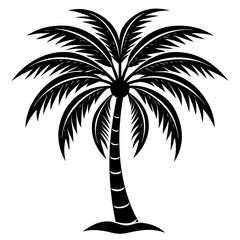 Wall Mural - palm tree silhouette