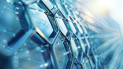 Wall Mural - up-close look at the surface of a window that uses nanotechnology coatings to enhance energy efficie