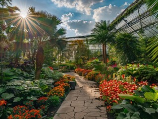 Poster - Sunlit Greenhouse