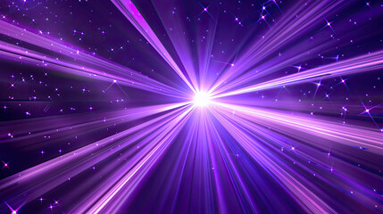 Wall Mural - Purple Rays of Light