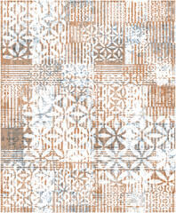 Wall Mural - textile digital motif pattern decor borders design traditional tattoo artists vintage turkish indian