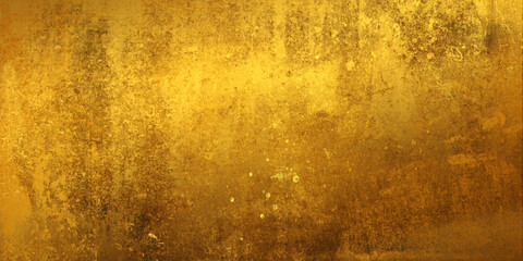 Wall Mural - Scratched grunge golden texture with old,dusty and dirty surface.Vintage retro background
