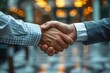 © Olga - Businessmen making handshake with partner, greeting, dealing, merger and acquisition, business joint venture concept, for business, finance and investment background, teamwork and successful business