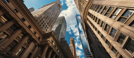 Wall Mural - Cityscape View of Tall Buildings in New York