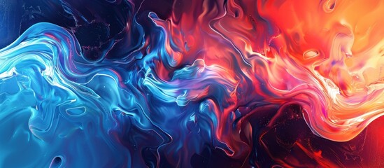 Canvas Print - Abstract Swirling Colors