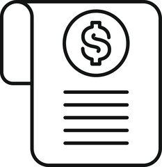 Poster - Financial report icon showing business profits and income