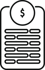 Poster - Mobile banking app is displaying financial data with a dollar sign icon