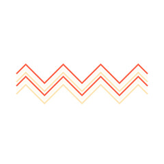 Wall Mural - An abstract retro zig zag stripe pattern design element.