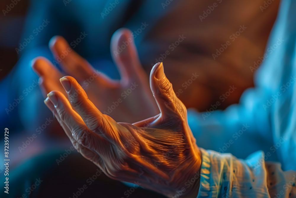 Focus Baby Sign Language A close-up of hands signing words in sign language, with a soft-focus ...