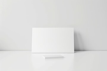 Wall Mural - a blank white square on a white surface