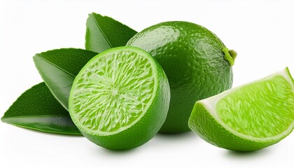 Wall Mural - zesty lime on transparent png