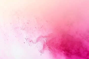 Poster - Pink powder exploding and creating an abstract shape on a gradient background, perfect for any project needing a vibrant and energetic feel