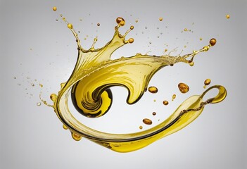 Wall Mural - polive oil splashes illustration