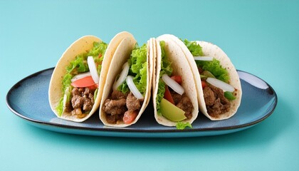 Canvas Print - png taco mexican food dish white background