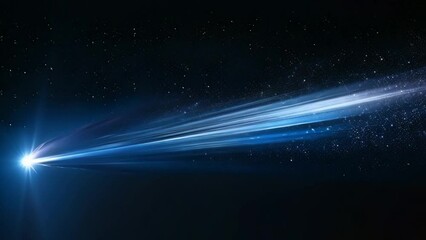 Poster - This comet streaks across the night sky, leaving a trail of stardust in its wake.