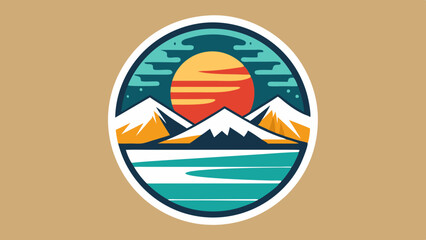 Sticker - summer beach icon