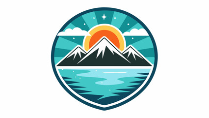 Sticker - summer beach icon