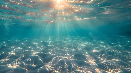 Canvas Print - Underwater Sunbeams.