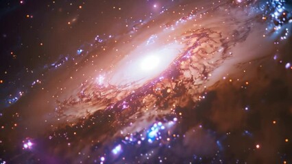 Poster - This colorful view of a spiral galaxy. Space background, galaxy