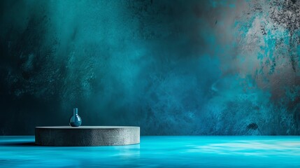 Wall Mural - Slate minimalist background with space above for text flat design side view urban theme 3D render vivid
