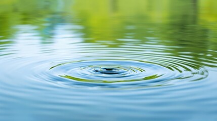 Wall Mural - a small ripple in a body of water
