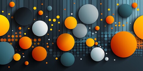 Poster - A modern and sleek abstract background with geometric shapes. The design features an array of angular patterns creating depth while maintaining simplicity