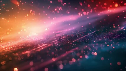Poster - Abstract background with a blur of red and blue lights and a dark, textured surface.