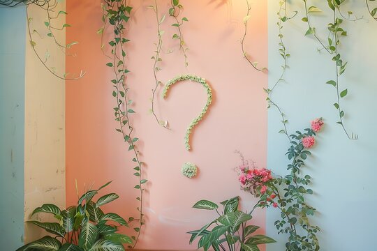 flowers on the wall