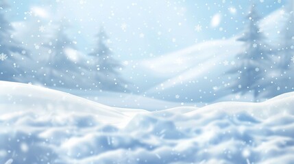 Poster - Snowy Winter Landscape