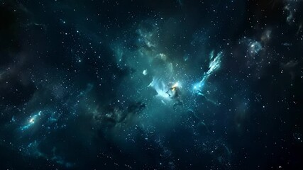 Poster - This stunning nebula glows brightly against a dark backdrop of stars.