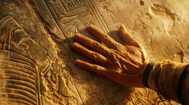 As I traced the lines of the hieroglyph with my fingers, I felt a connection to the ancient civilization that created it.