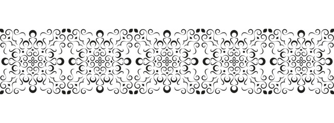 Poster - ornament style ethnic seamless borders