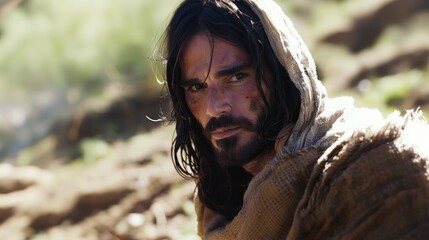 Poster - Disciple of Jesus. Biblical character, photorealistic portrait.