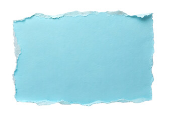 Wall Mural - light blue paper with torn edges texture for using as text box	