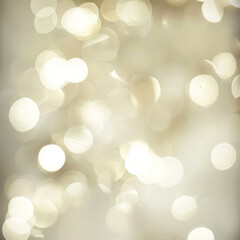 Soft blurry bokeh light pattern with a creamy white background, creating a dreamy and elegant texture