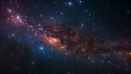 Poster - This Stunning view of the Milky Way galaxy with stars. Space background